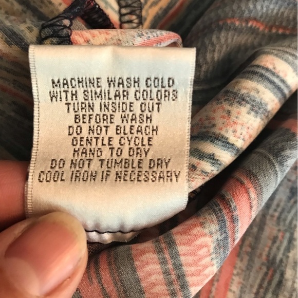 Olivia Matthews striped wrap dress.  Petite.  XL. - Picture 10 of 11